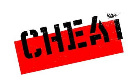 Cheat rubber stamp イラスト素材