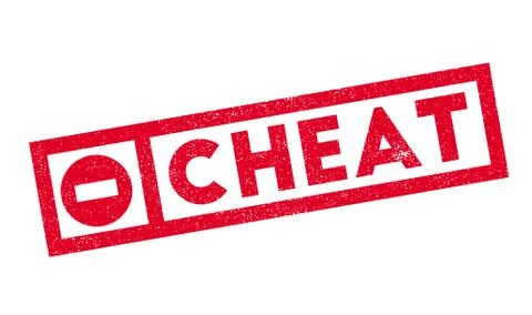Cheat rubber stamp イラスト素材