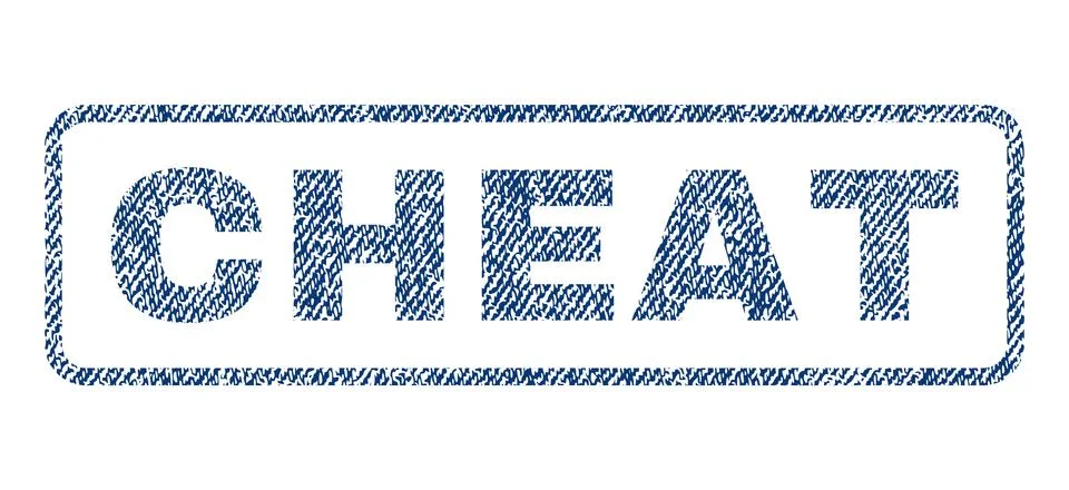 Cheat Text Textile Seal Stamp Watermark イラスト素材
