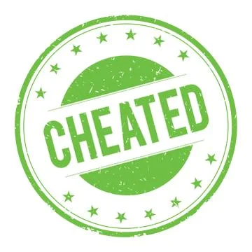 CHEATED stamp sign Illustrazione stock