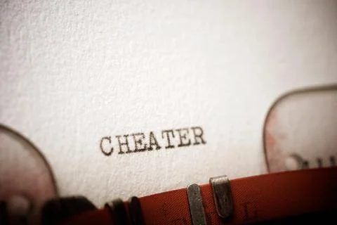 Cheater concept view Stock Photos