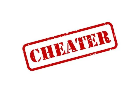 Cheater Rubber Stamp Vector Stock Illustration