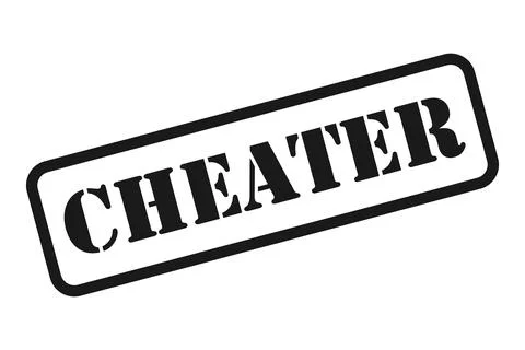 Cheater Stamp Vector Stock Illustration