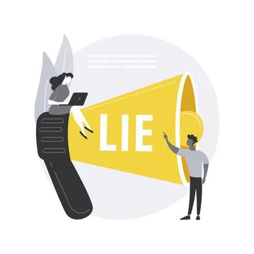 Cheating abstract concept vector illustration. Stock Illustration