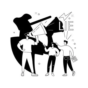 Cheating abstract concept vector illustration. Stock Illustration