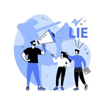 Cheating abstract concept vector illustration. Stock Illustration