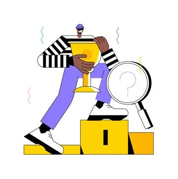 Cheating abstract concept vector illustration. Stock Illustration