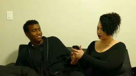 Cheating boyfriend busted Video stock 67656724