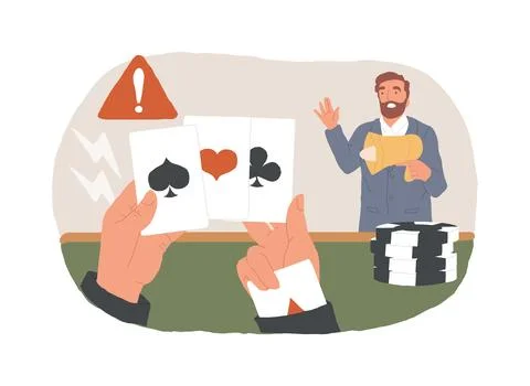 Cheating isolated concept vector illustration. Ilustración de archivo