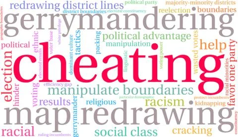 Cheating Word Cloud Stock Illustration