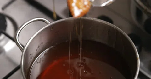 Chebakia ready for syrup immersion Stock Footage 236541333