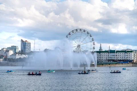 The Cheboksary cityscape view Фото