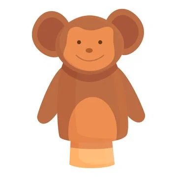 Cheburashka doll icon cartoon vector. Puppet show Stock Illustration