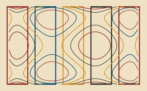 Chebyshev Editorial Contour Panels Stock-Illustration