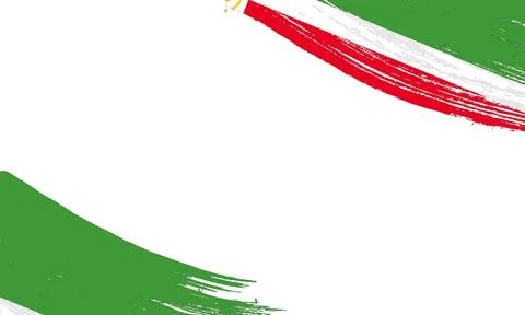 Chechen  Flag with Brush Stroke Effect, Grunge brush stroke. Watercolor pai.. Stock Illustration