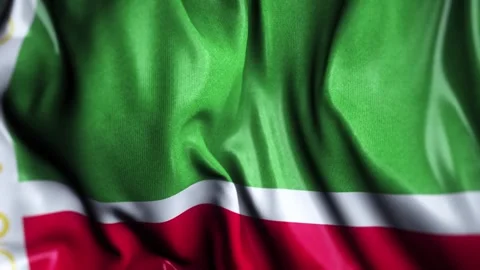 Chechen Republic WAVING FLAG Stock Footage 323942426