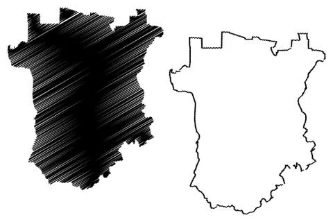 Chechnya map vector.... Illustrazione stock