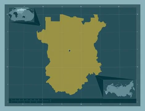 Chechnya, Russia. Solid color shape Illustrazione stock