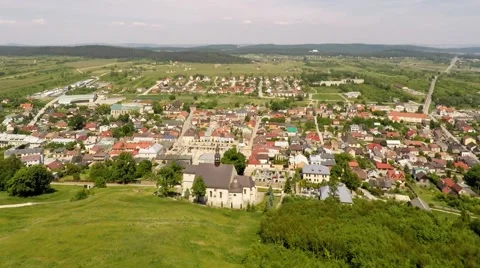 Checiny town, Poland Stock Footage 50963354