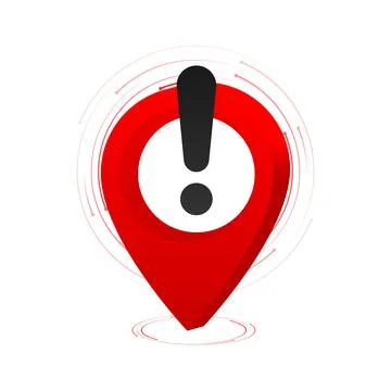 Check, alert and uncheck, exclamation point. Caution alarm, danger sign Stock Illustration