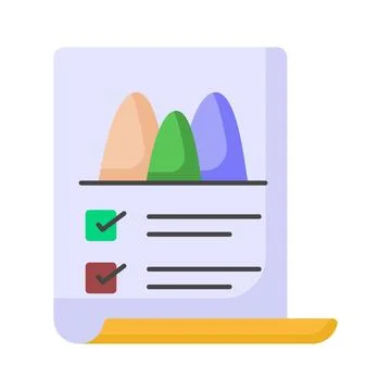 Check this amazing icon of data analytics in trendy style, premium vector of Stock Illustration