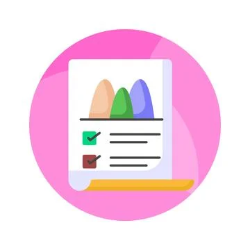 Check this amazing icon of data analytics in trendy style, premium vector of Stock Illustration