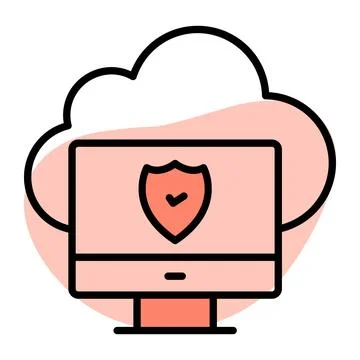 Check this amazing vector of secure network, easy to use icon  Stock Illustration