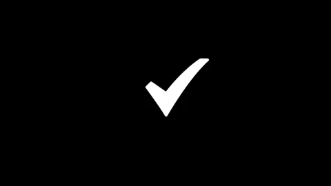 Check and Tick Mark concept Success or Confirmation Animation. Stock-Footage 336950357
