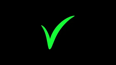 Check and Tick Mark concept Success or Confirmation Animation. Video stock 336950370