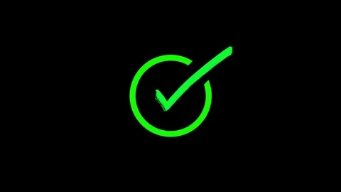 Check and Tick Mark concept Success or Confirmation Animation. Vídeo Stock 336950380