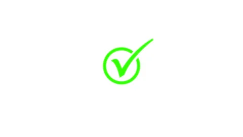 Check and Tick Mark concept Success or Confirmation Animation. 動画素材 336950385