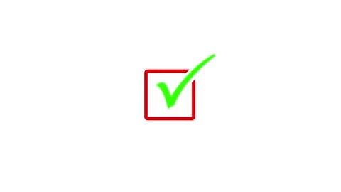 Check and Tick Mark concept Success or Confirmation Animation. Vidéo 336950392