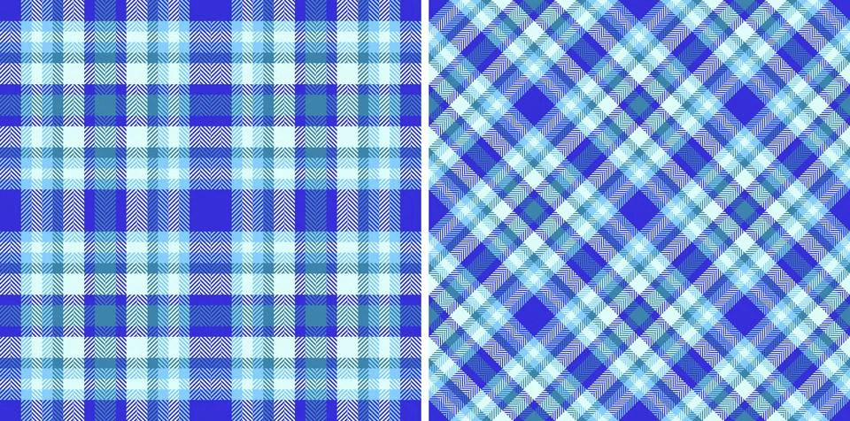 Check background pattern of vector fabric tartan with a texture textile sea.. Stock Illustration
