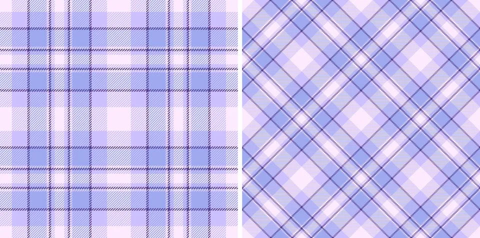 Check background seamless of textile vector fabric with a plaid tartan patt.. Illustrazione stock
