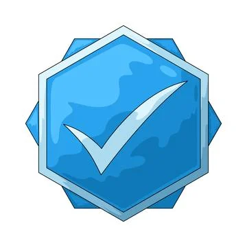 Check badge illustration Illustrazione stock