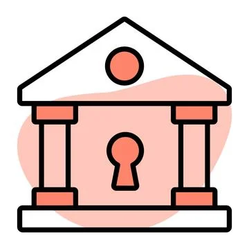 Check this beautiful vector of bank security, editable vector  Stock Illustration