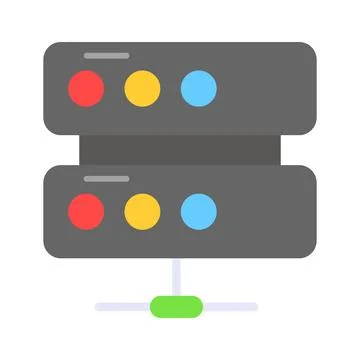 Check this beautifully designed icon of data server in modern style Stock Illustration