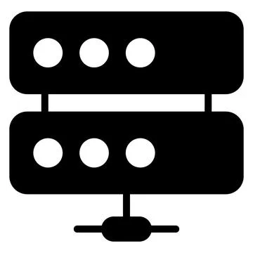 Check this beautifully designed icon of data server in modern style Stock Illustration
