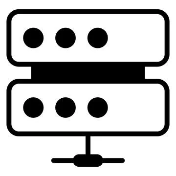 Check this beautifully designed icon of data server in modern style Illustrazione stock