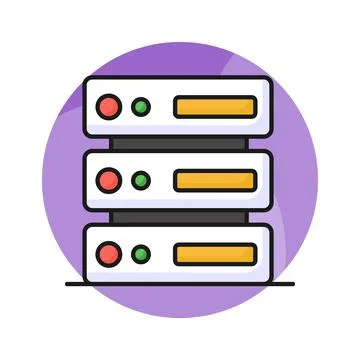 Check this beautifully designed icon of data server in modern style イラスト素材