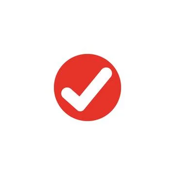 Check blue mark icon vector isolated on white background Stock Illustration