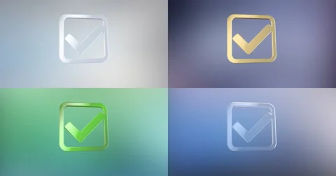 Check Box 3d Icon Stock-Footage 67106634