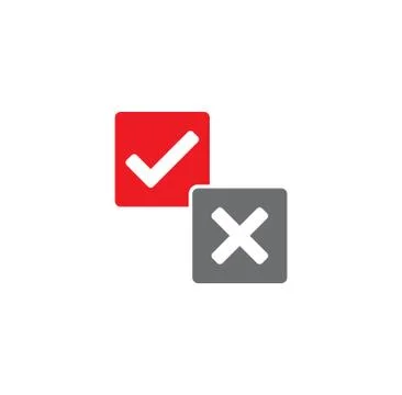 Check box icon on background for graphic and web design. Creative illustration Stock Illustration