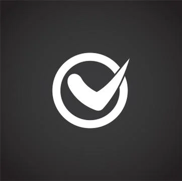 Check box icon on background for graphic and web design. Creative illustration Stock Illustration
