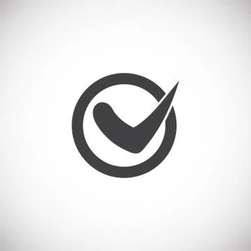 Check box icon on background for graphic and web design. Creative illustration Stock Illustration