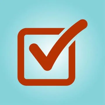 Check box icon. Stock Illustration