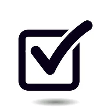 Check box icon. Stock Illustration