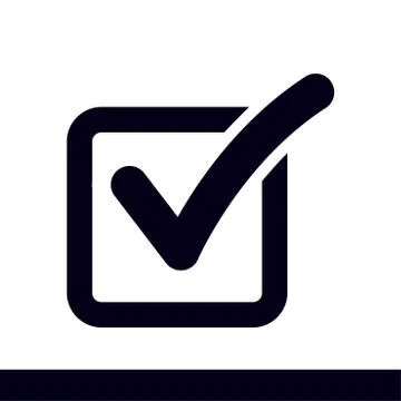 Check box icon. Stock Illustration