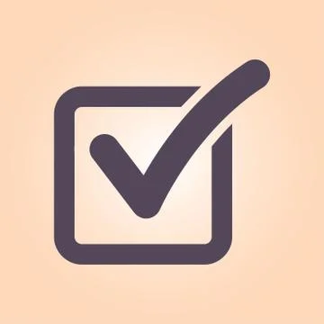 Check box icon. Stock Illustration