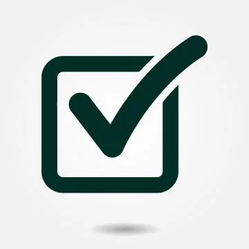 Check box icon. Stock Illustration